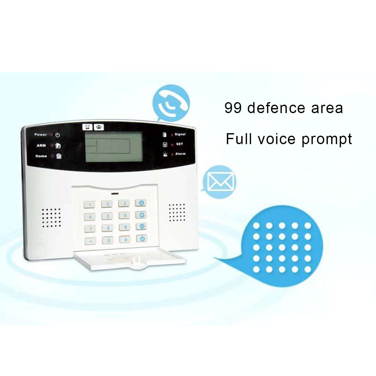 GSM Wireless LCD Home Burglar Alarm System SOS Motion Door Window Sensor Security System