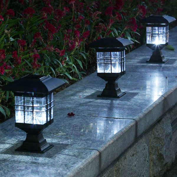New Solar Power 3 White LED Waterproof Light Garden Lawn Landscape Decoration Lamp