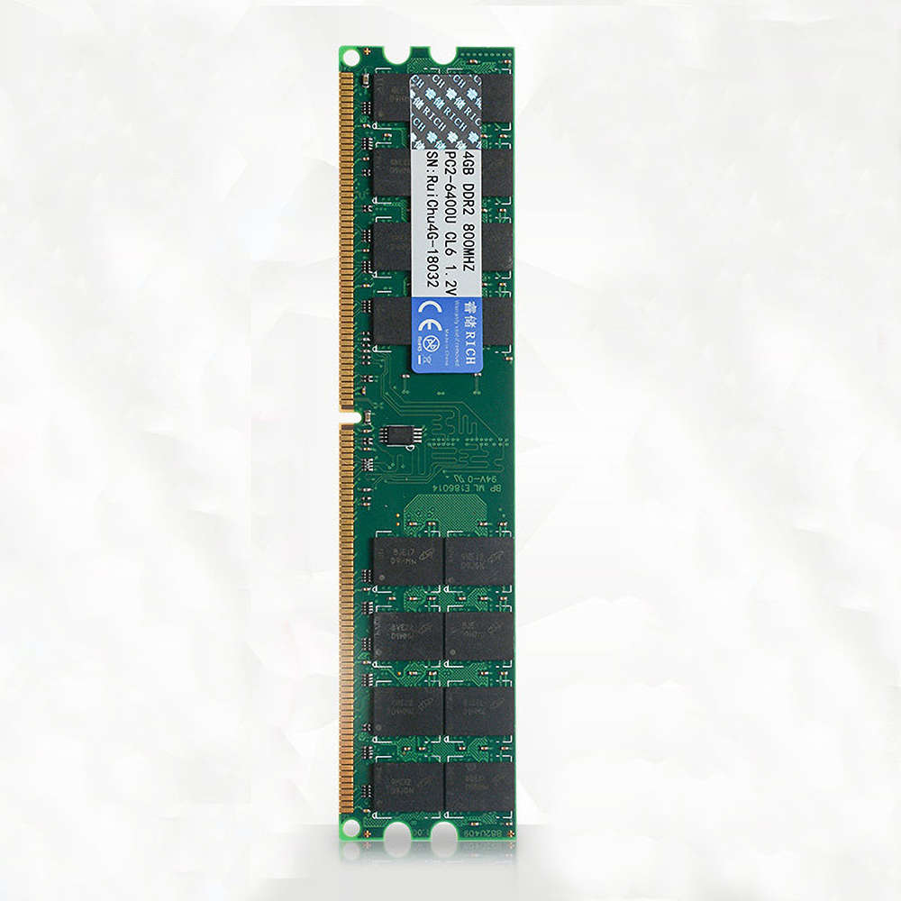 RuiChu DDR2 800MHz 4GB AMD RAM 240pin Memory Ram Memory Stick Memory Card for Desktop PC Computer