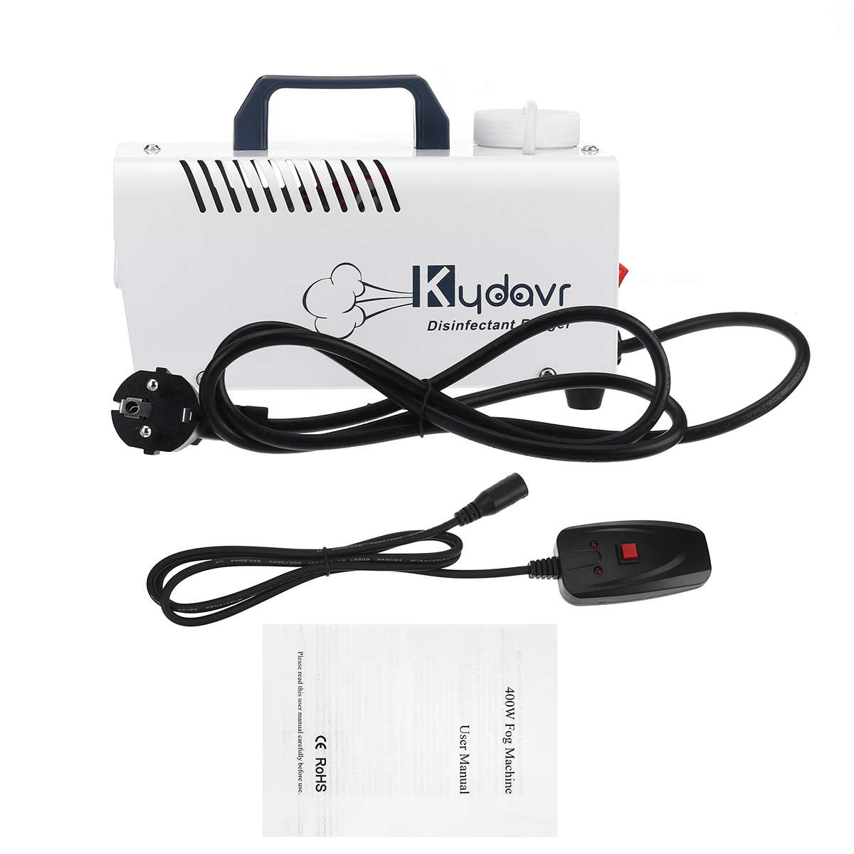 400W Electric Portable Atomization Disinfection Machine ULV Fogger Sprayer Sterilizer (Plug EU Plug)