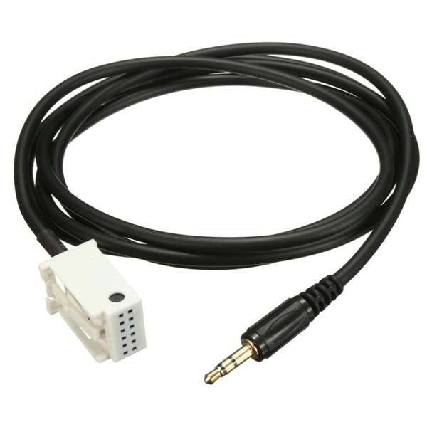 Car 3.5mm Audio Music AUX Cable Input Adapter For Mercedes Benz W203 C-class