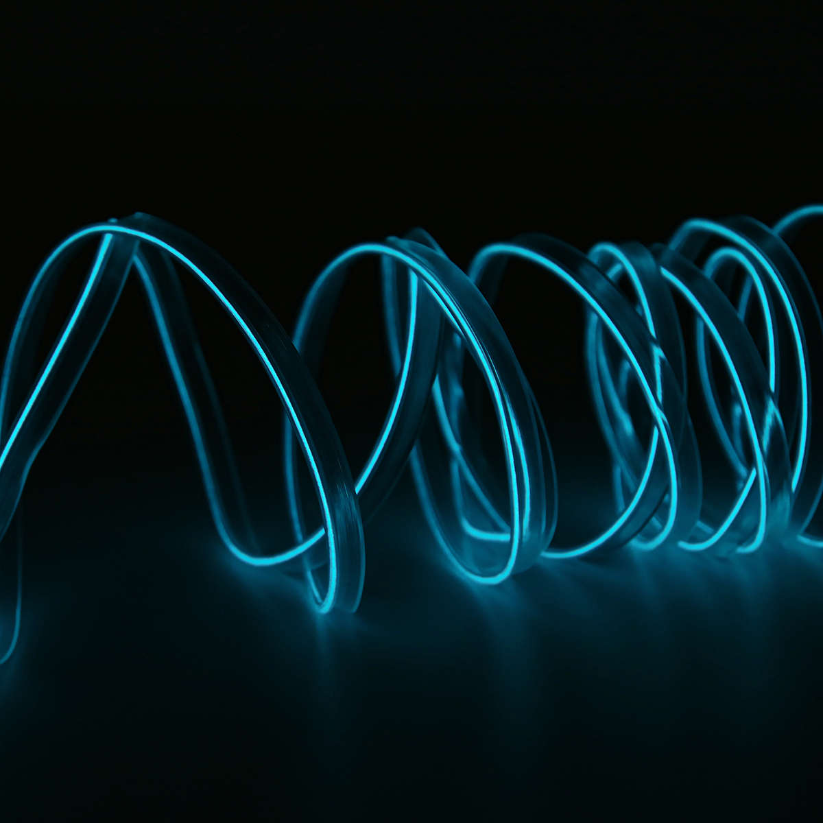 DC12V LED Car Interior Atmosphere Glow EL Wire Neon Strip Light Rope Tub