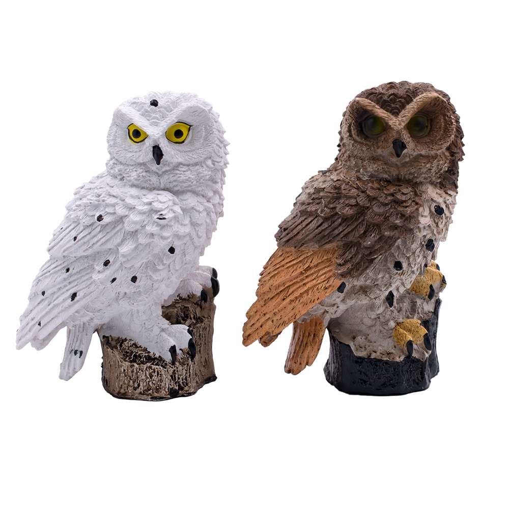 New Solar Powered Owl LED Lawn Lamp Garden Decor Waterproof Landscape Light