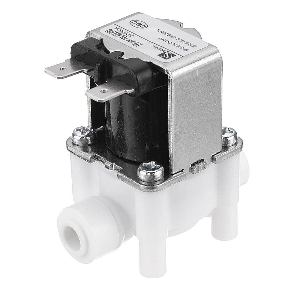 24V 1/4 Inch RO Water Purifier Inlet Water Solenoid Valve 2 Electromagnetic Valve for RO Reverse Osm