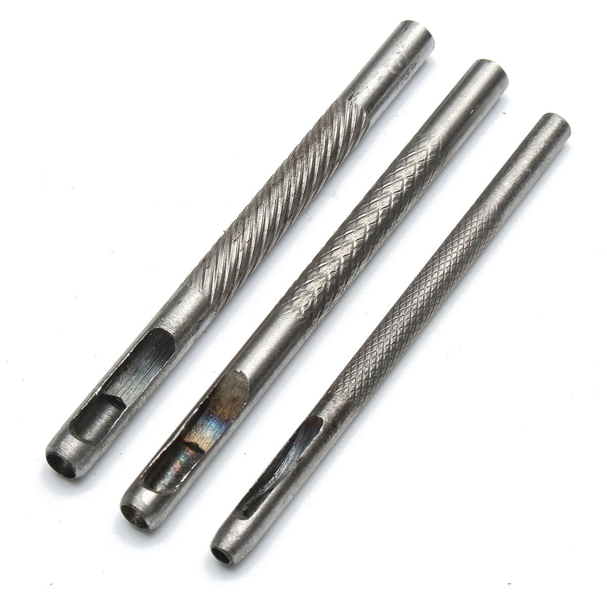 12Pcs Metal Hole Punches Snap Rivet Fasteners Tool Setter Base Set for DIY Leathercraft...