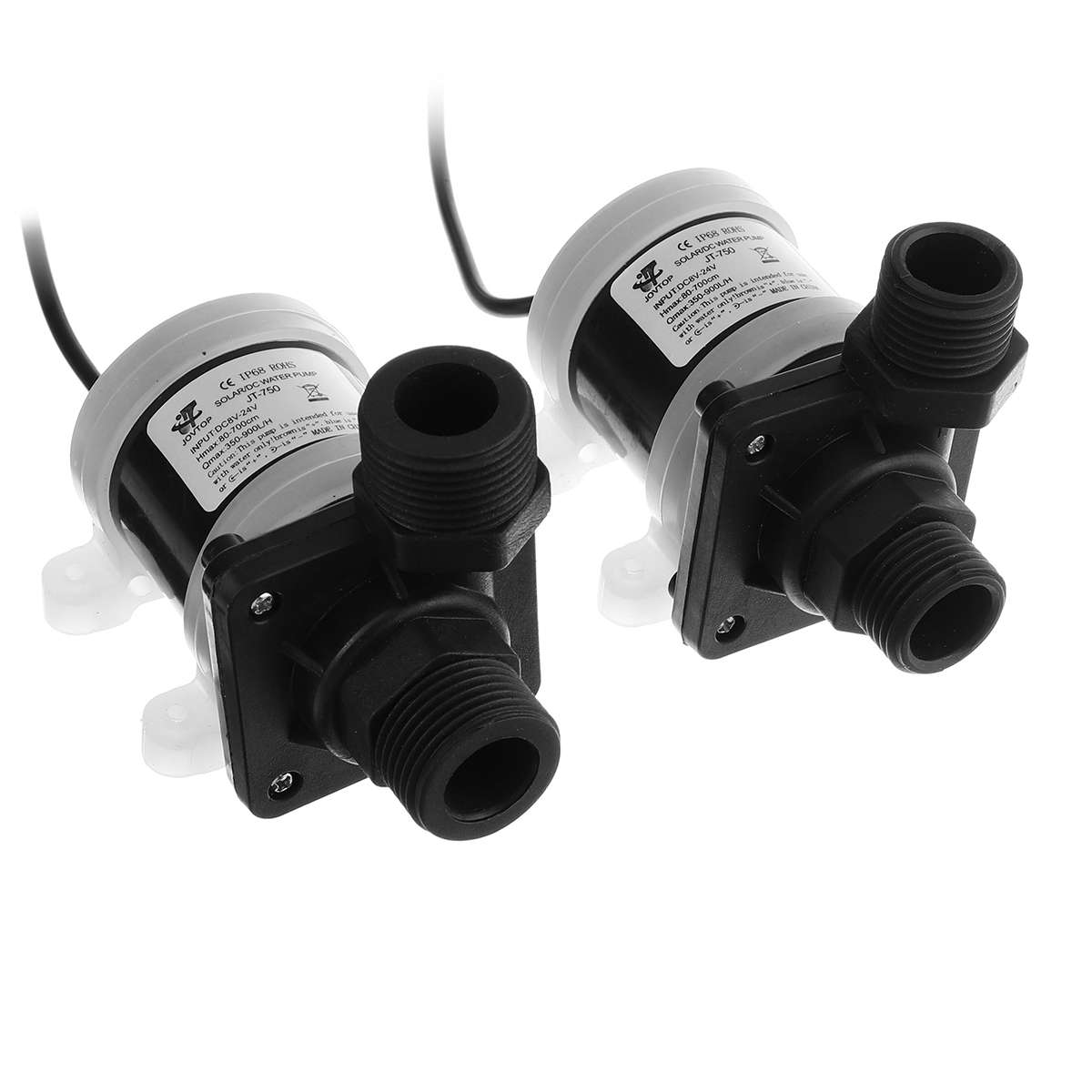 DC 24V Solar Water Pump Shower Hot Water Heating Booster Circulation Pump 7M 900L/H