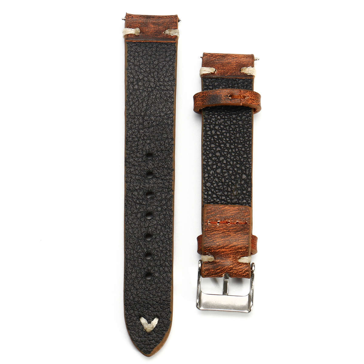 Straps Vintage Style Distressed Leather Wome/Men Watch Band Strap with