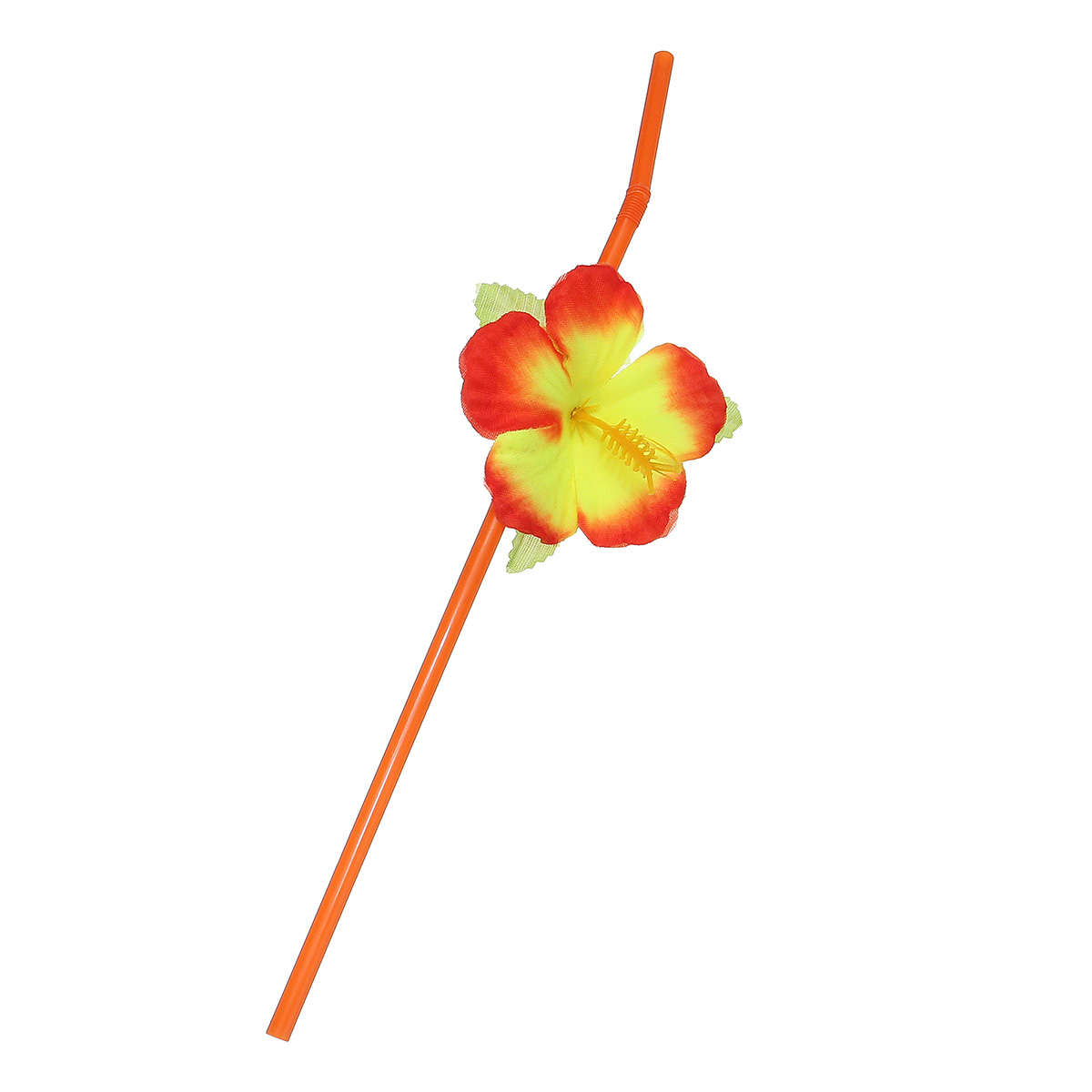 6Pcs Hawaiian Luau Hula Tropical Plastic Party Coconut Cup Drink & Straw Decoration Drinking Straw