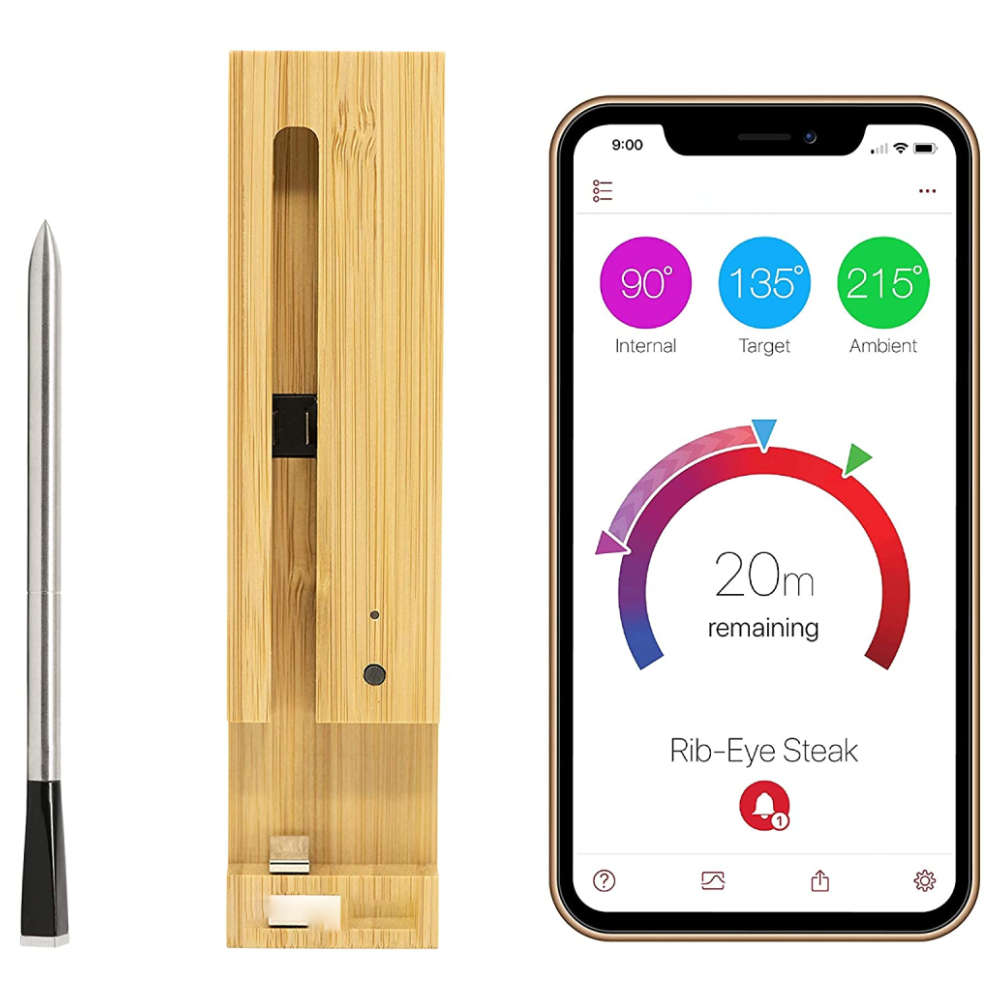 Smart Wireless Bluetooth Barbecue Thermometer Food Temperature- 40 ~ 85 /Furnac