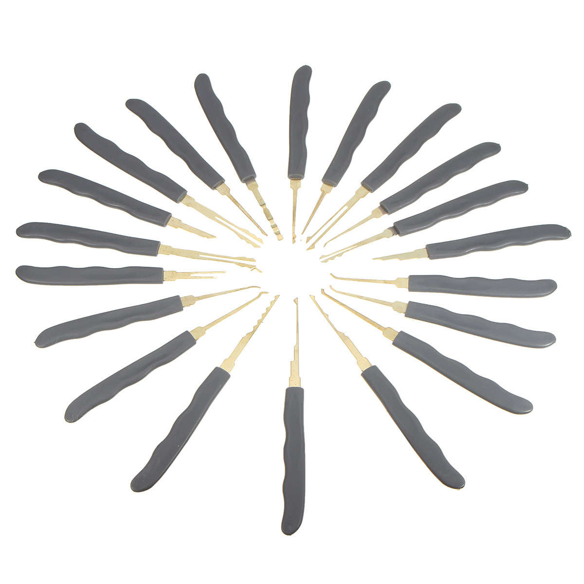 DANIU 24pcs Single Hook Lock Pick Set Locksmith Tools Lock Pick Kit