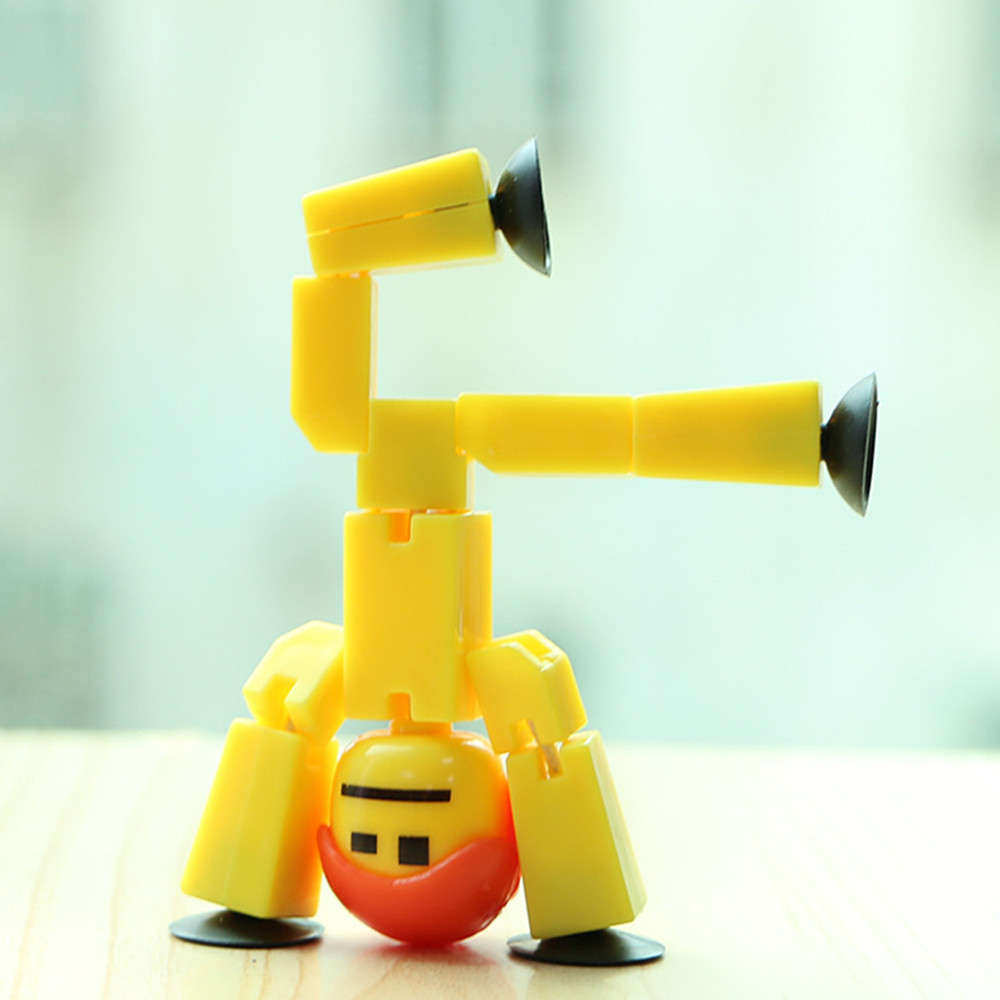 Stikbot Sucker Suction Cup Funny Deformable Sticky Robot Action Figure Toy (Number 1)