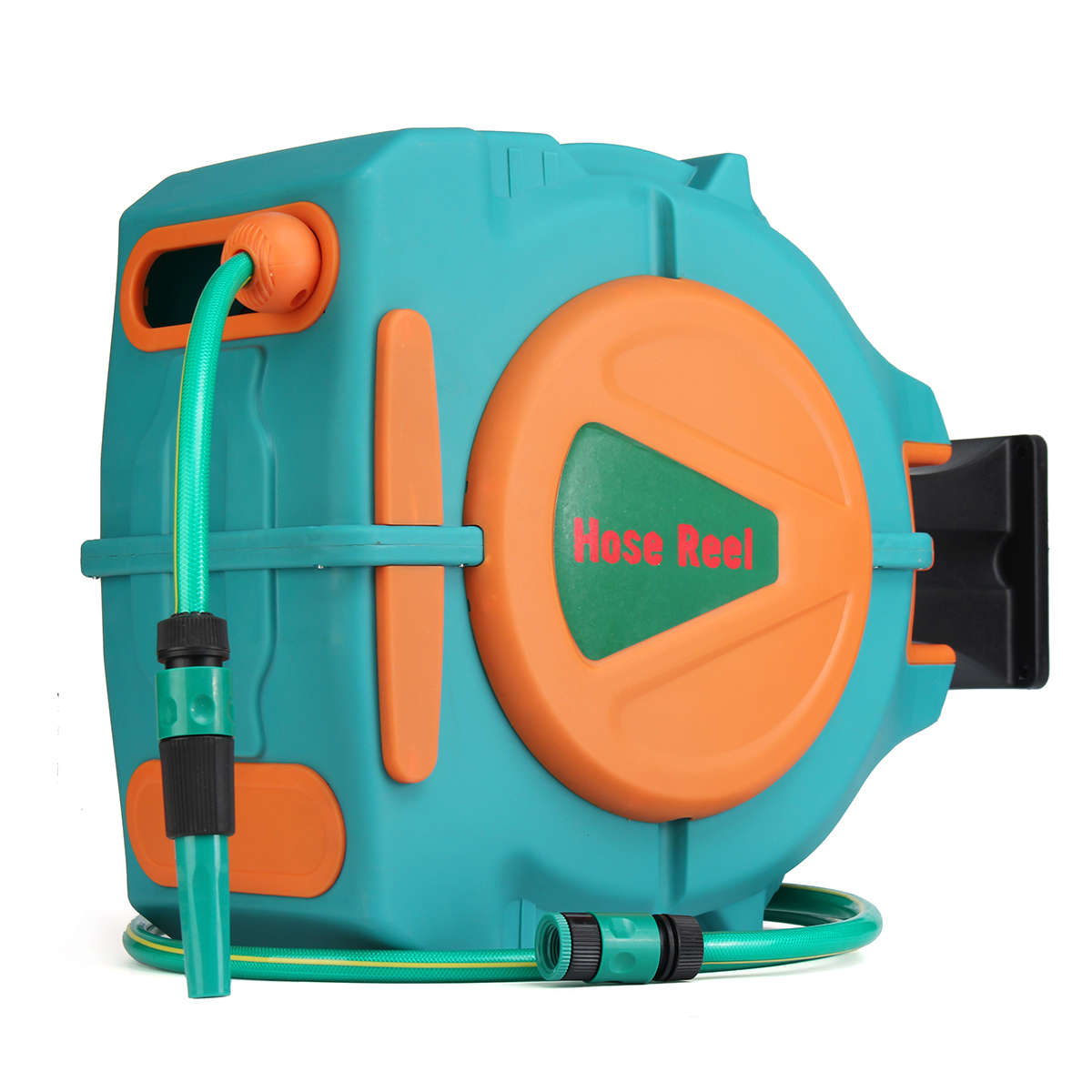 New 20M Auto Rewind Garden Water Hose Reel Retractable Automatic Wall Mount Outdoor Spray Wate