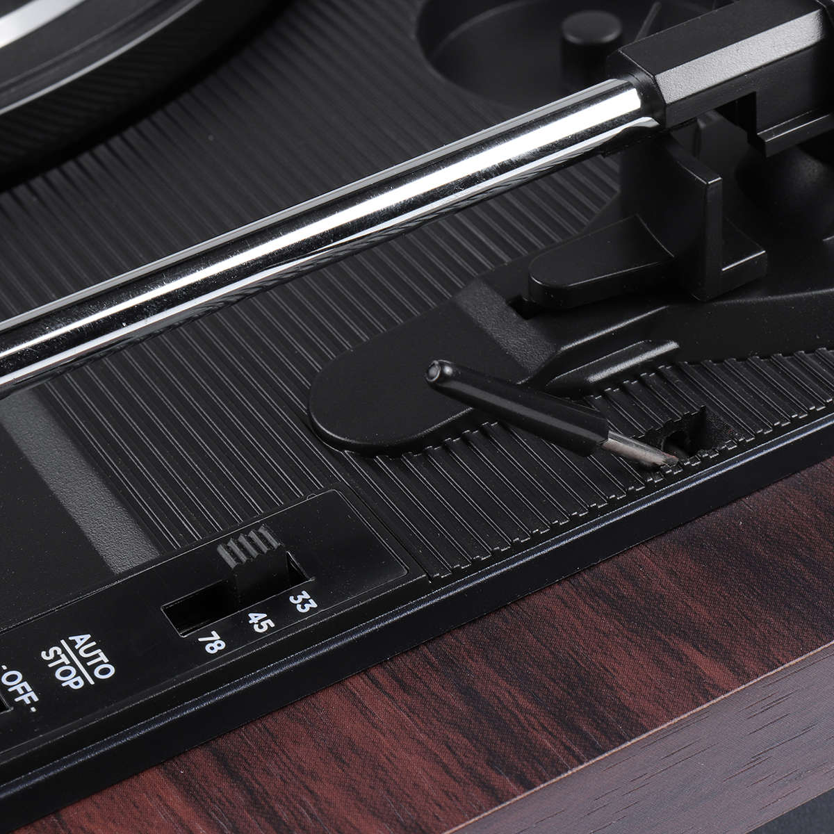 New Retro Stereo 33 45 78 Three Speed Vinyl Record Turntable Player Gramophone