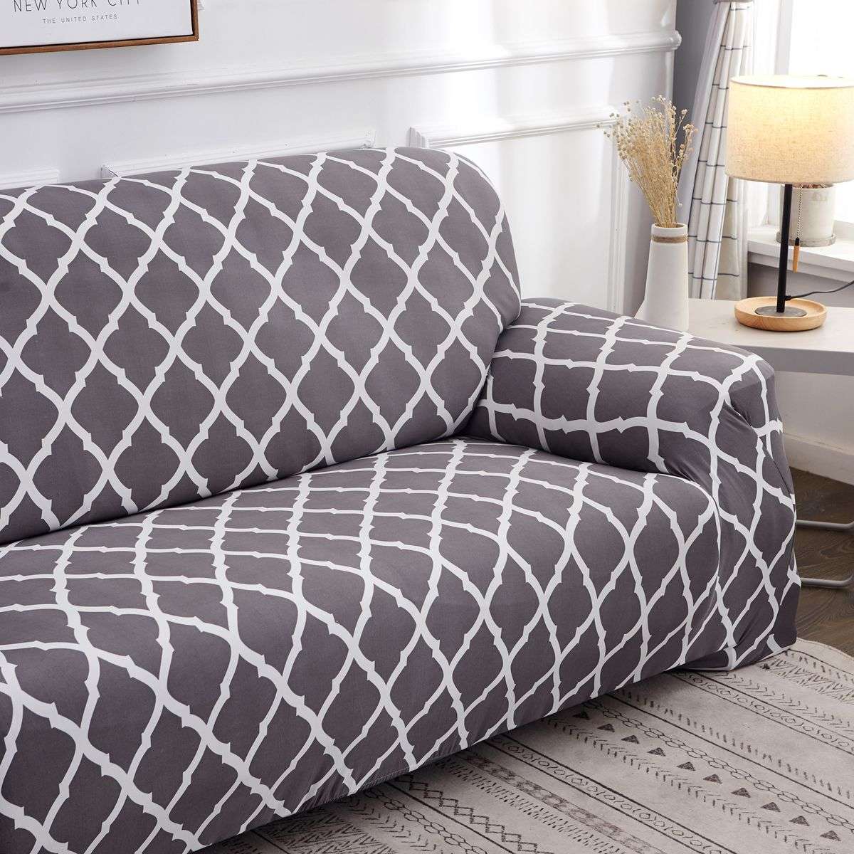 1/2/3/4 Seater Elastic Sofa Covers Slipcover Settee Stretch Floral Couch Chair Protector