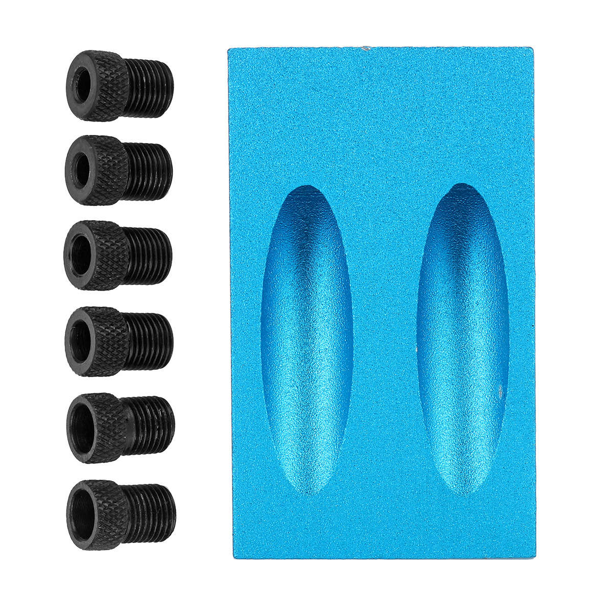15 Degree Drilling Angle Pocket Hole Screw Jig Dowel Drill Joinery Kit Carpenters Woodw (Color Blue)