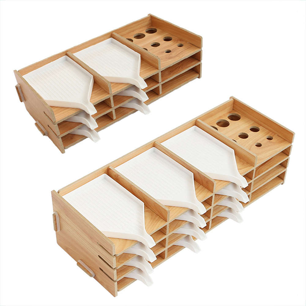 DIY Diamond Drawing Tool Storage Plate Wooden Multi-layer Storage Tray Painting