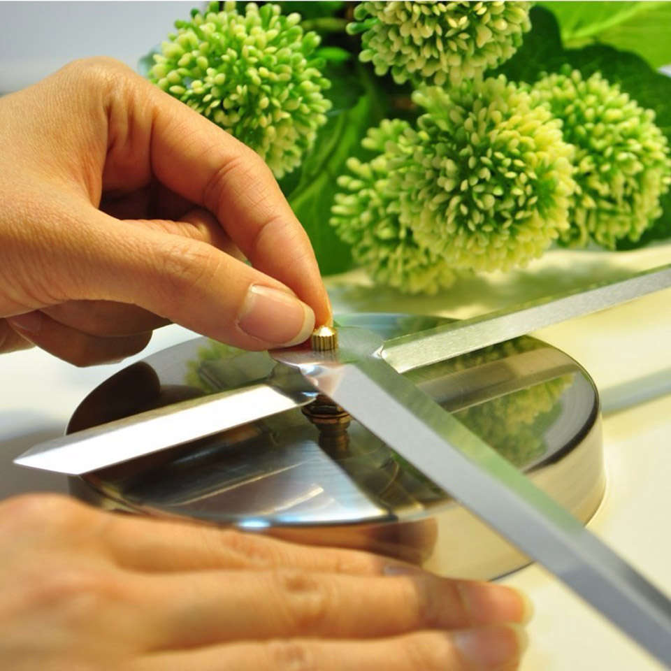 DIY 3D Frameless Wall Clock Modern Mute Large Mirror Surface Room Home O