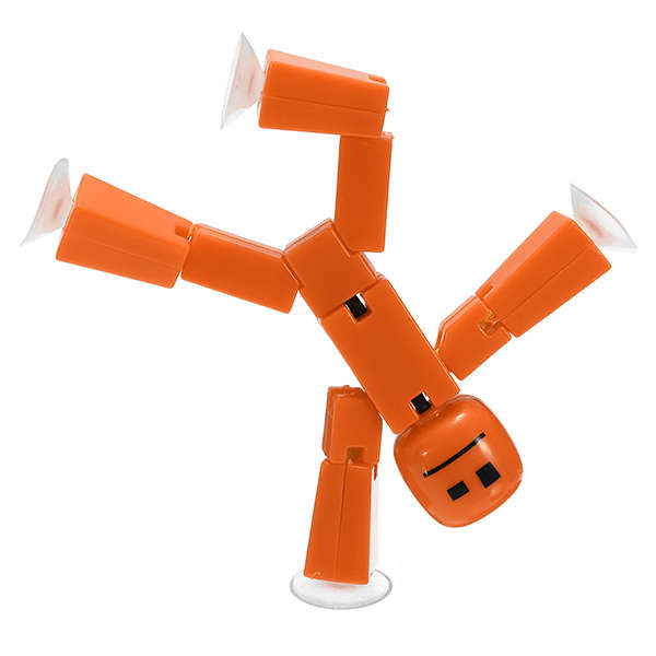 Stikbot Sucker Suction Cup Funny Deformable Sticky Robot Action Figure Toy (Number 1)