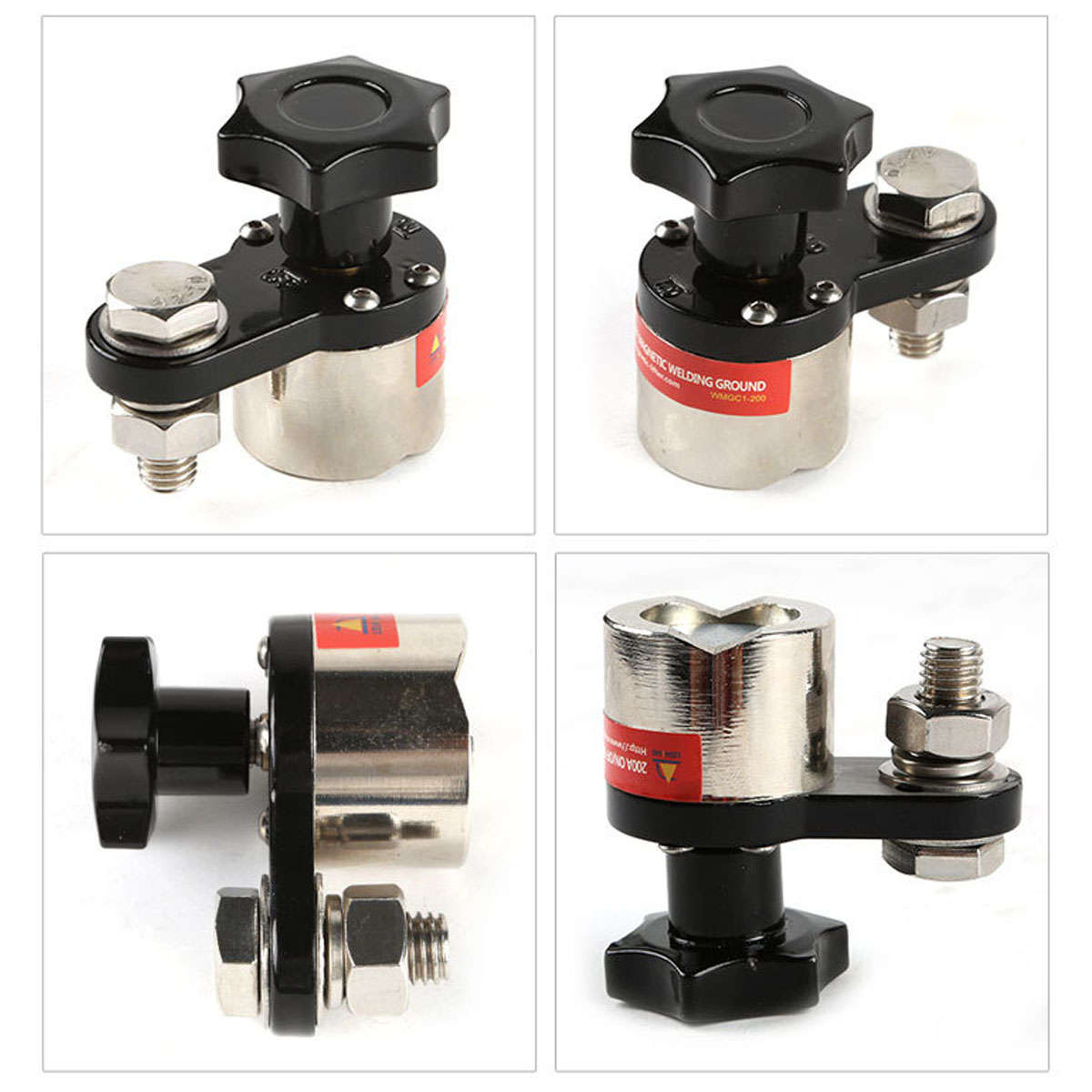 On/Off Magnetic Welding Ground Clamp Switchable Magnet Welding Holder Welding Tool 20 (Current 200A)