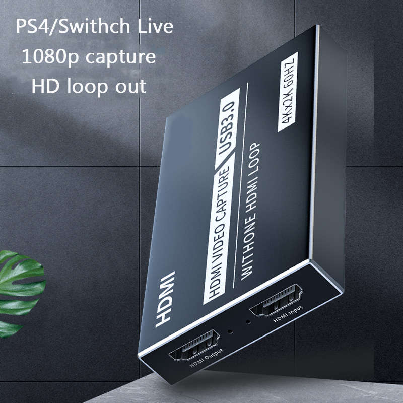 Bakeey HDMI Video Capture Card 4K 1080P USB 3.0 Video Capture Card HDMI Recording Box for PS4 Camera