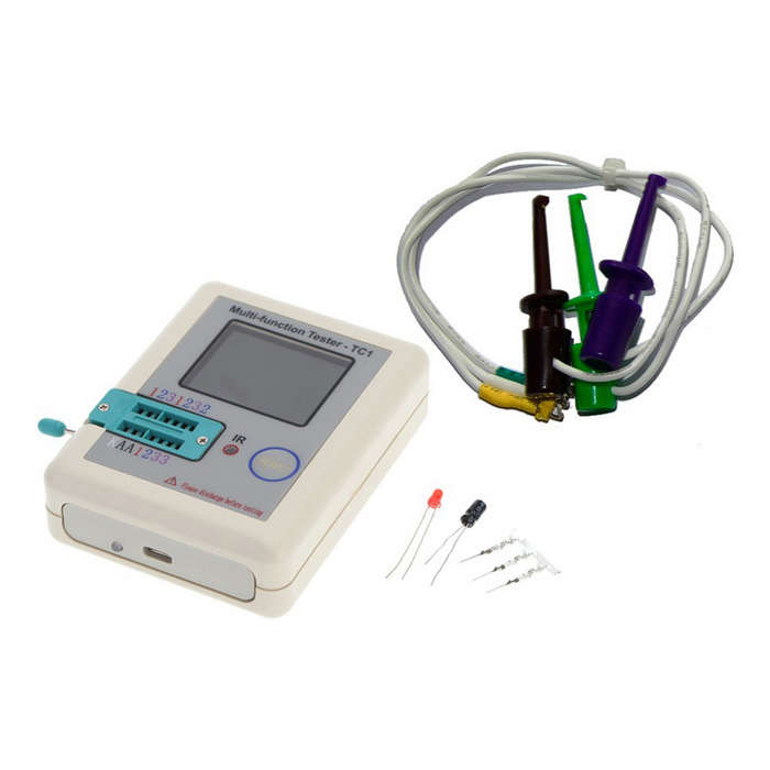 DANIU LCR-TC1  1.8inch Colorful Display Multifunctional TFT Backlight Transistor Tester for Diode Tr