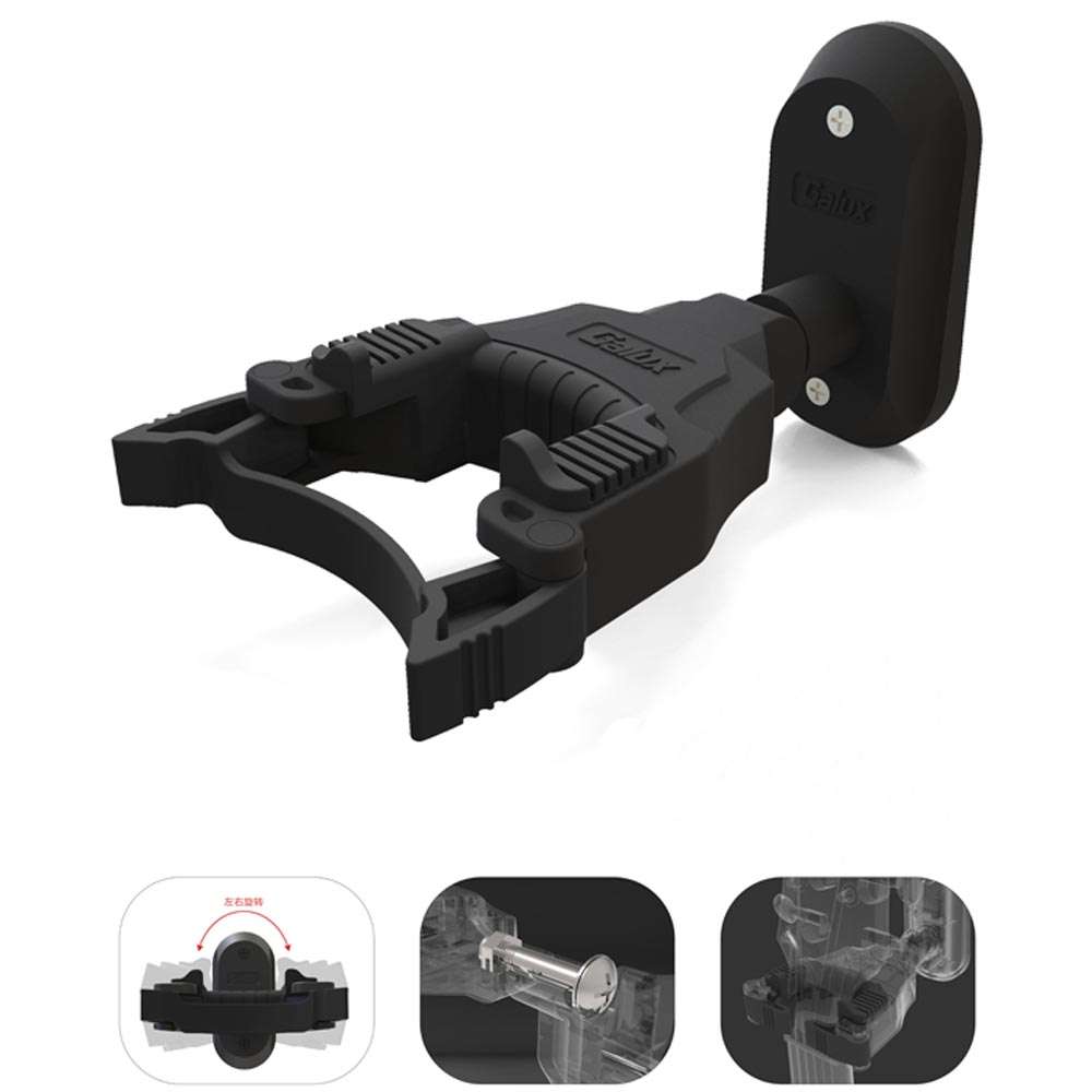 GALUX GH-100 Automatic Lock Portable Guitar Wall Mount Hanger