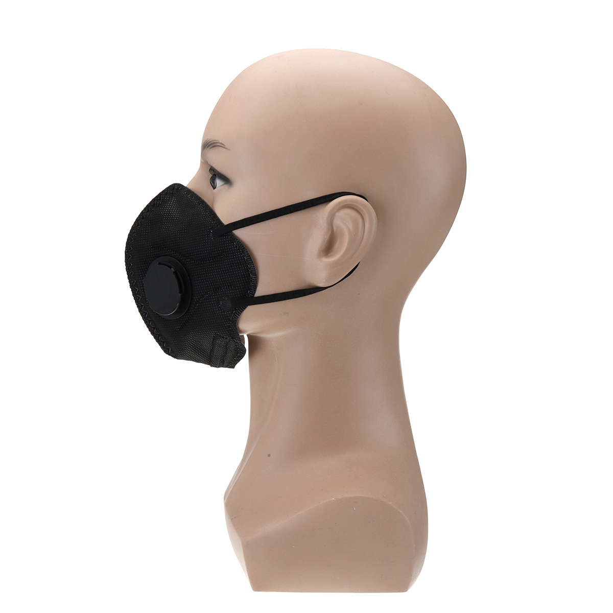 Activated Carbon Face Mask Dustproof Filtration Dust Breathing Respirator (Color Red)