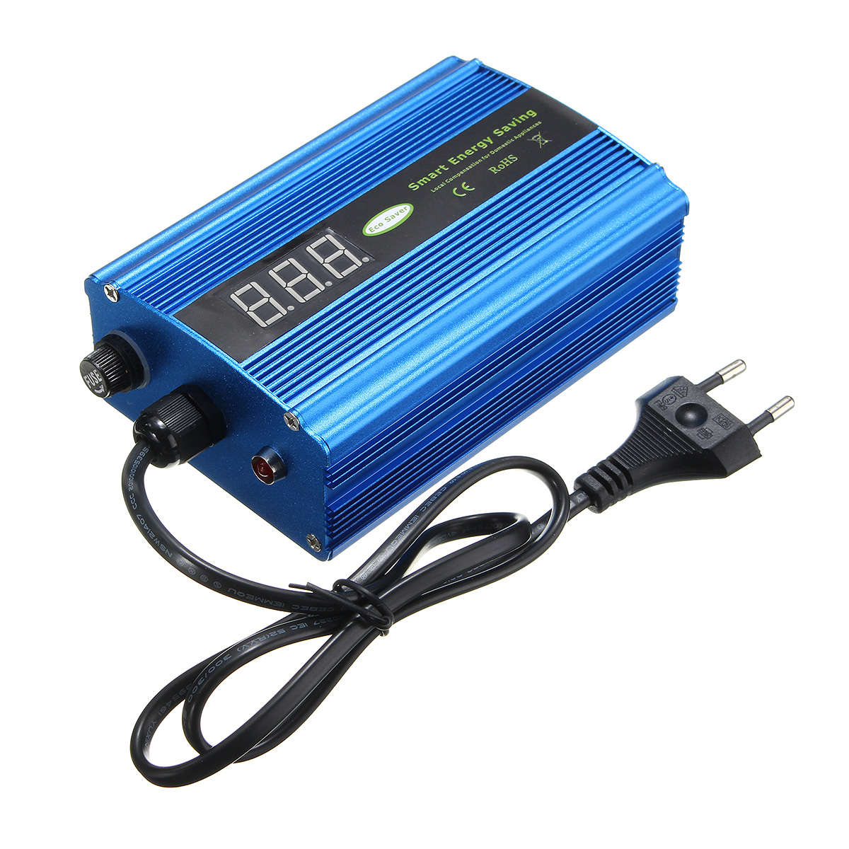50KW Digital Display Voltage Power Energy Saver LED Box Saving Energy up to 35% EU Plug