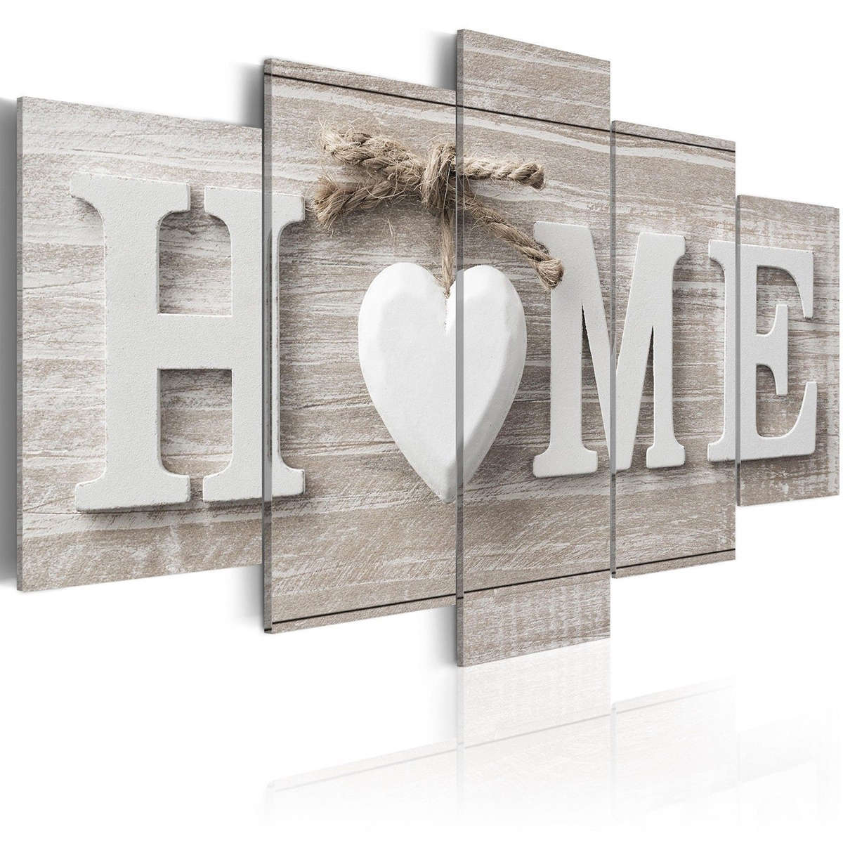 5 Panels Love HOME Wall Art Print Pictures Canvas Wall Art Prints Unframed For Home Decorations...