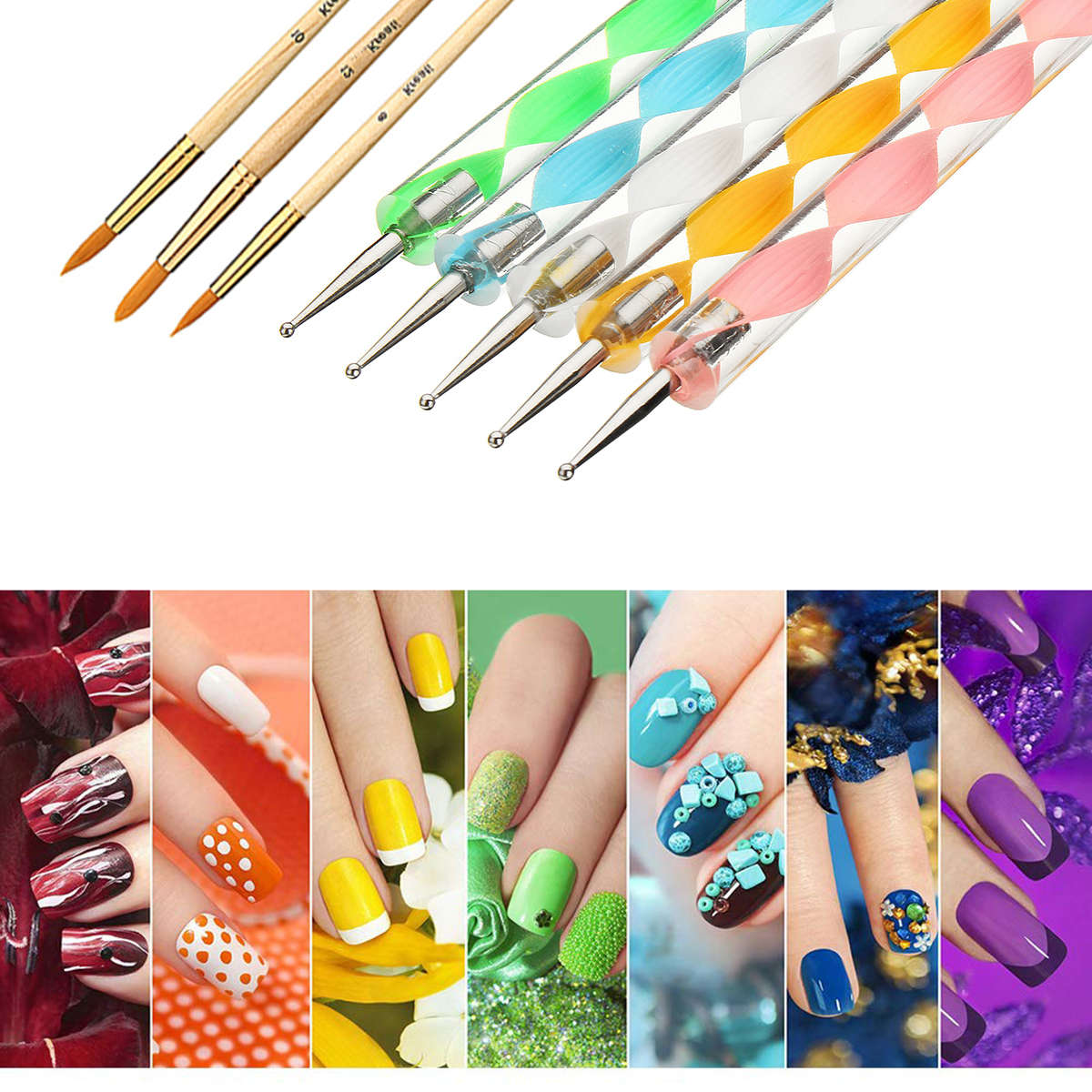 36Pcs Mandala Dotting Rock Painting Kit Dot Nail Art Pen Paint Stencil Tools Kit Hand Tool