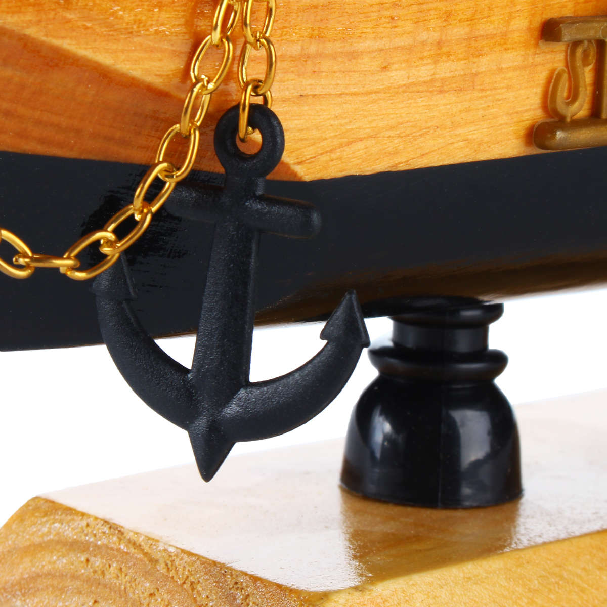 Mini Handmade Wooden Sailing Boats Model Assembly Nautical Ship Schooner