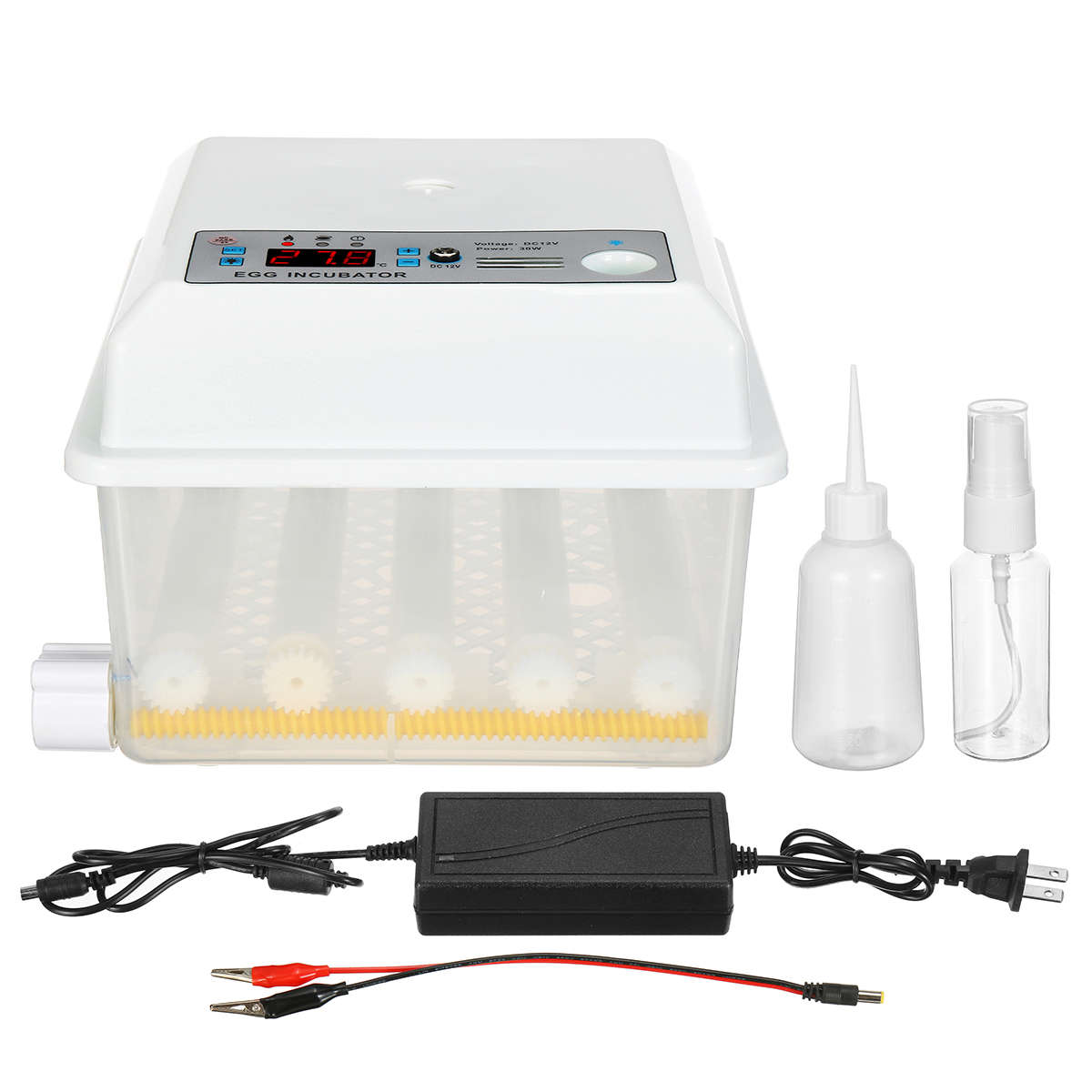 16 Eggs Egg Incubator Fully Automatic Incubators Intelligent Temperature Control Chicken