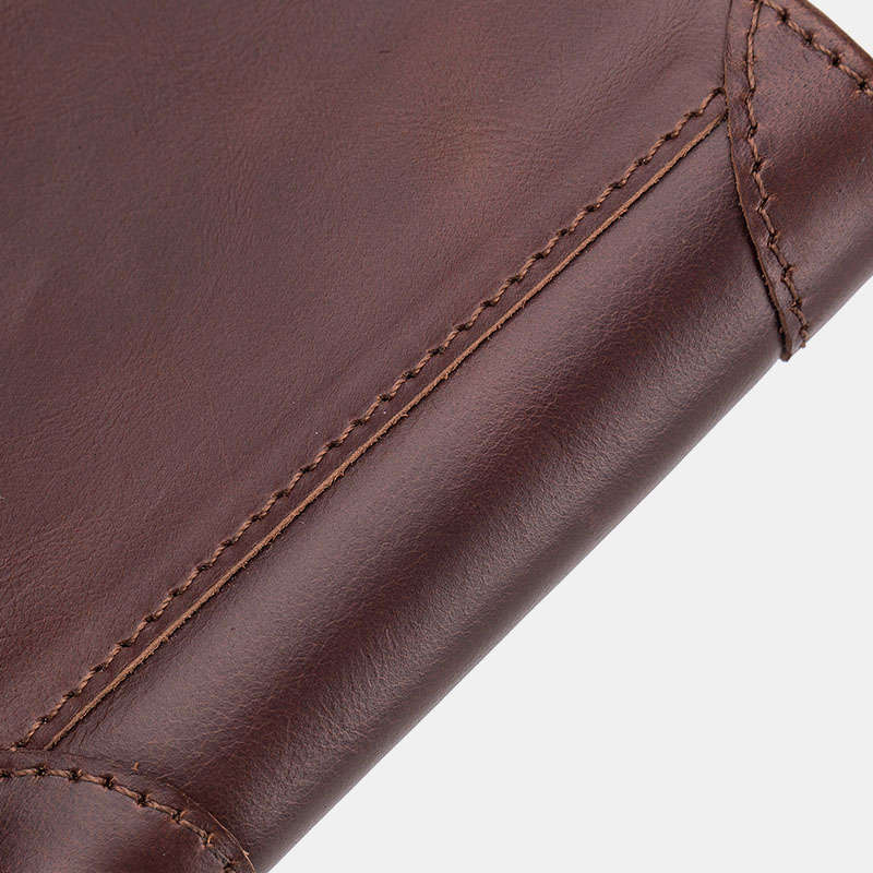 Bullcaptain Genuine Leather Wallet Card Holder For Men (Color Brown)