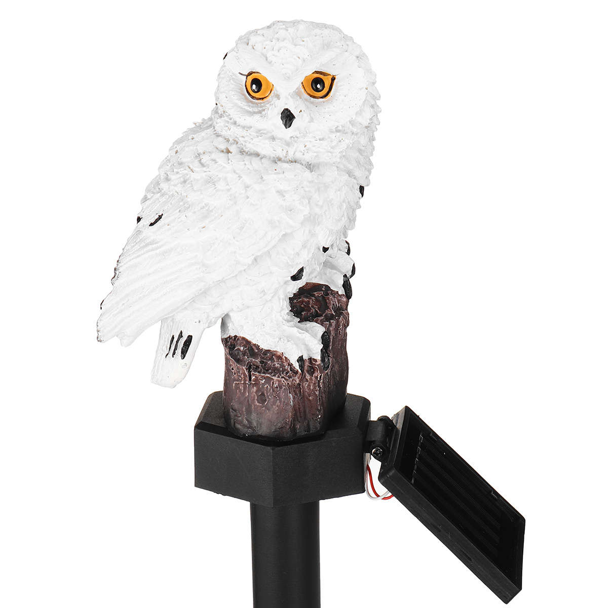 Solar Powered Owl LED Lawn Light Waterproof Garden Yard Landscape Orname