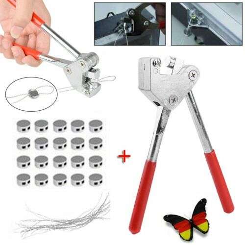 Sealing Pliers Lead Sealing Pliers Steel + 20 Sealing Wires + 20 Sealing Set for Lead Diameter Meter
