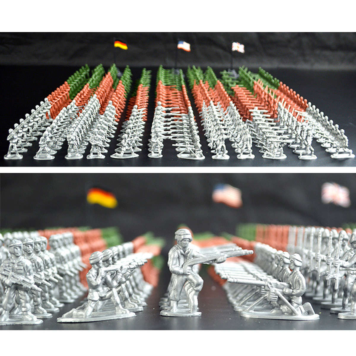 300 PCS Military Soldier Static Diecast Model Decoration Toy Set