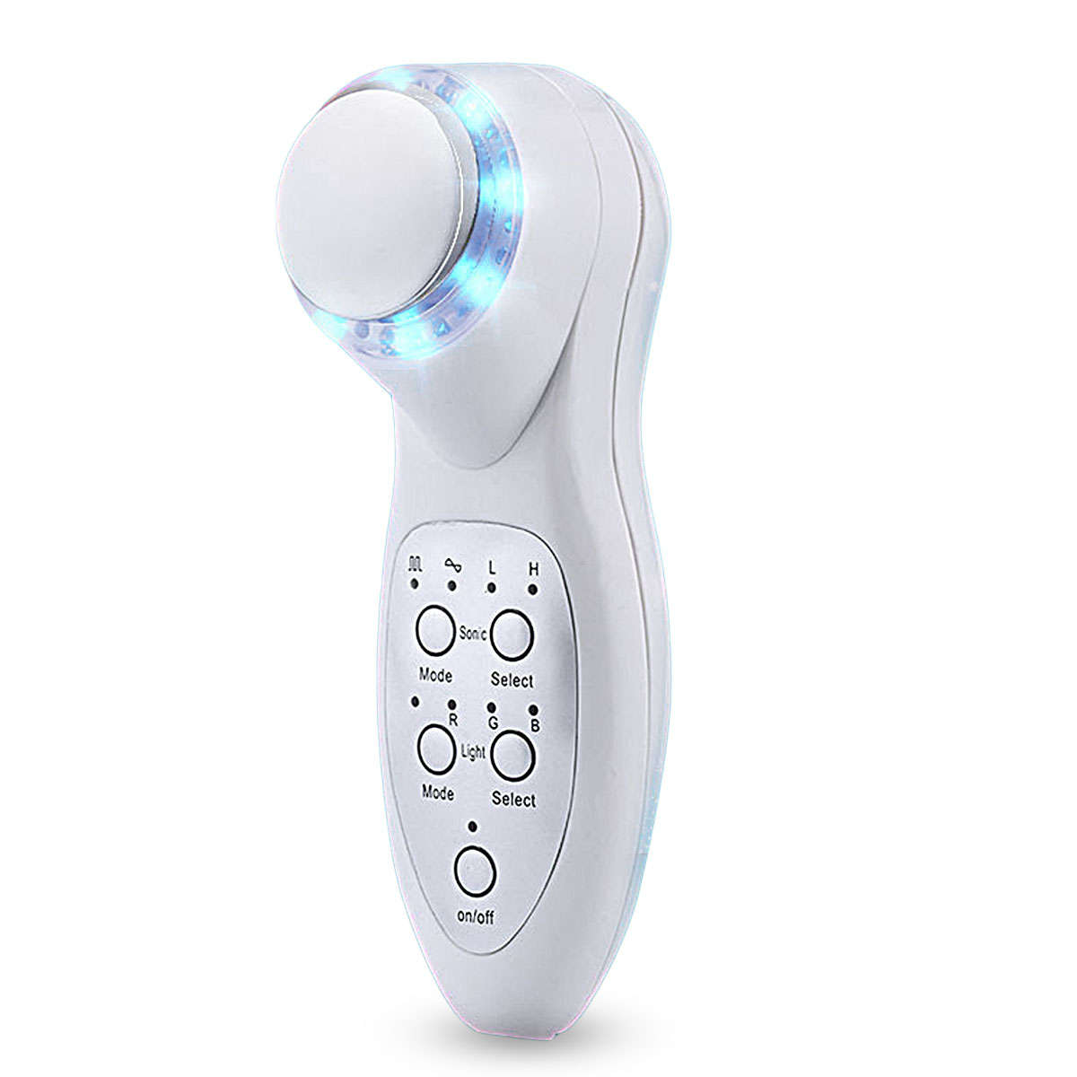 7 Mode RGB Color LED Light Photon Ultrasonic Facial Beauty Face Lift Massager Machine