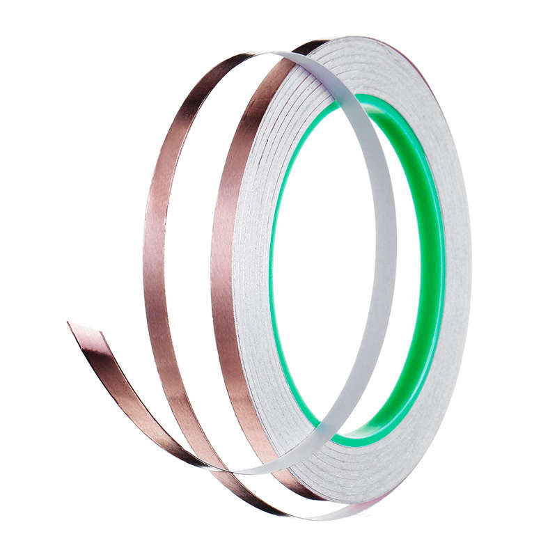 50M Copper Foil Tape Conductive Adhesive for EMI Shielding Heat Resist Tape (Length 5mm)