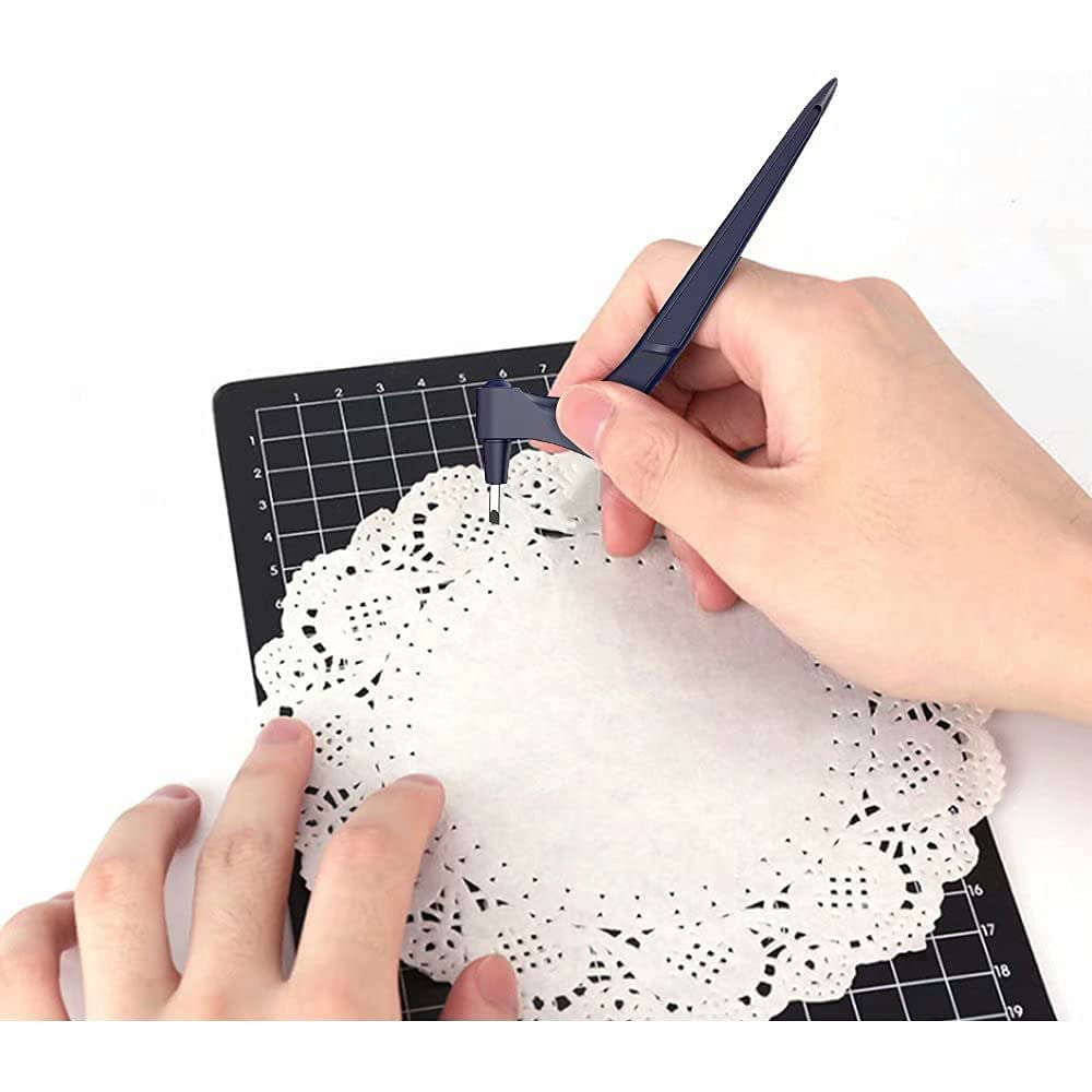 360-Degree Stainless Steel Gyro Cut Craft Cutting Tool Precision Art Knife Cutter For Craft Paper-Cu