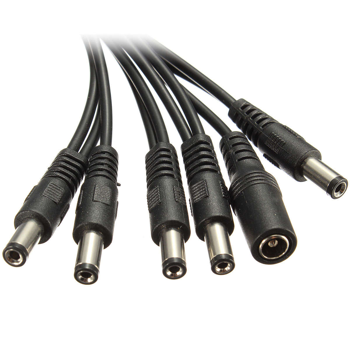 Zebra 5 Way Guitar Effect Pedal Daisy Chain Power Supply Cable Splitter