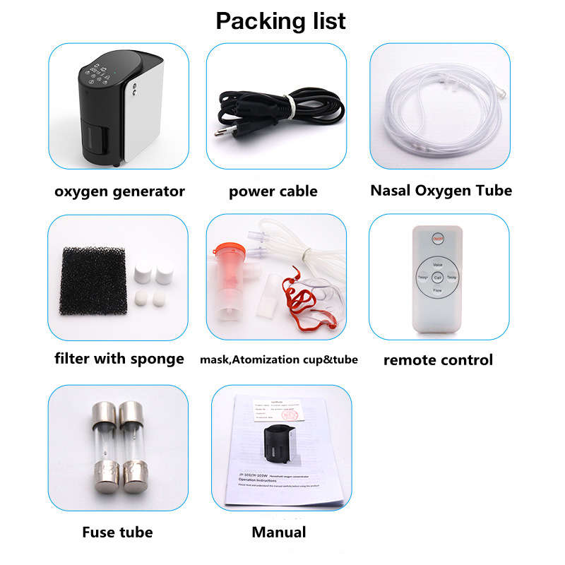 MEDRIS Oxygen Concentrator Machine Portable Humidifying Oxygen Machine Adjustable Portable Oxygen Ma