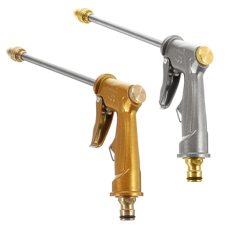 New High Pressure Metal Plated Hose Nozzle Water Power Sprayer Garden Car Washer