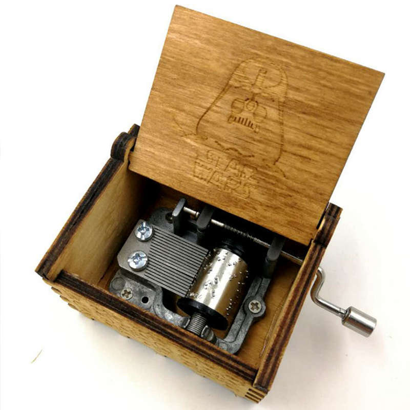 Creative Antique Carved Wooden Personalizable Music Box Beauty And The Beast