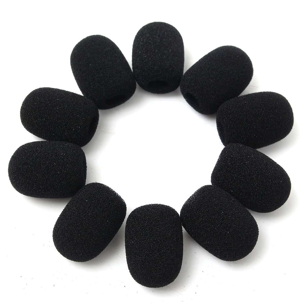 10Pcs Headphone Headset Microphone Foam Earphone Mic Grill Windshield Sponge