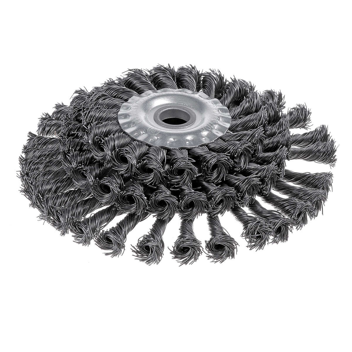 100-200mm Silver Steel Wire Wheel Garden Weed Brush Lawn Mower Head Trimmer Accessories