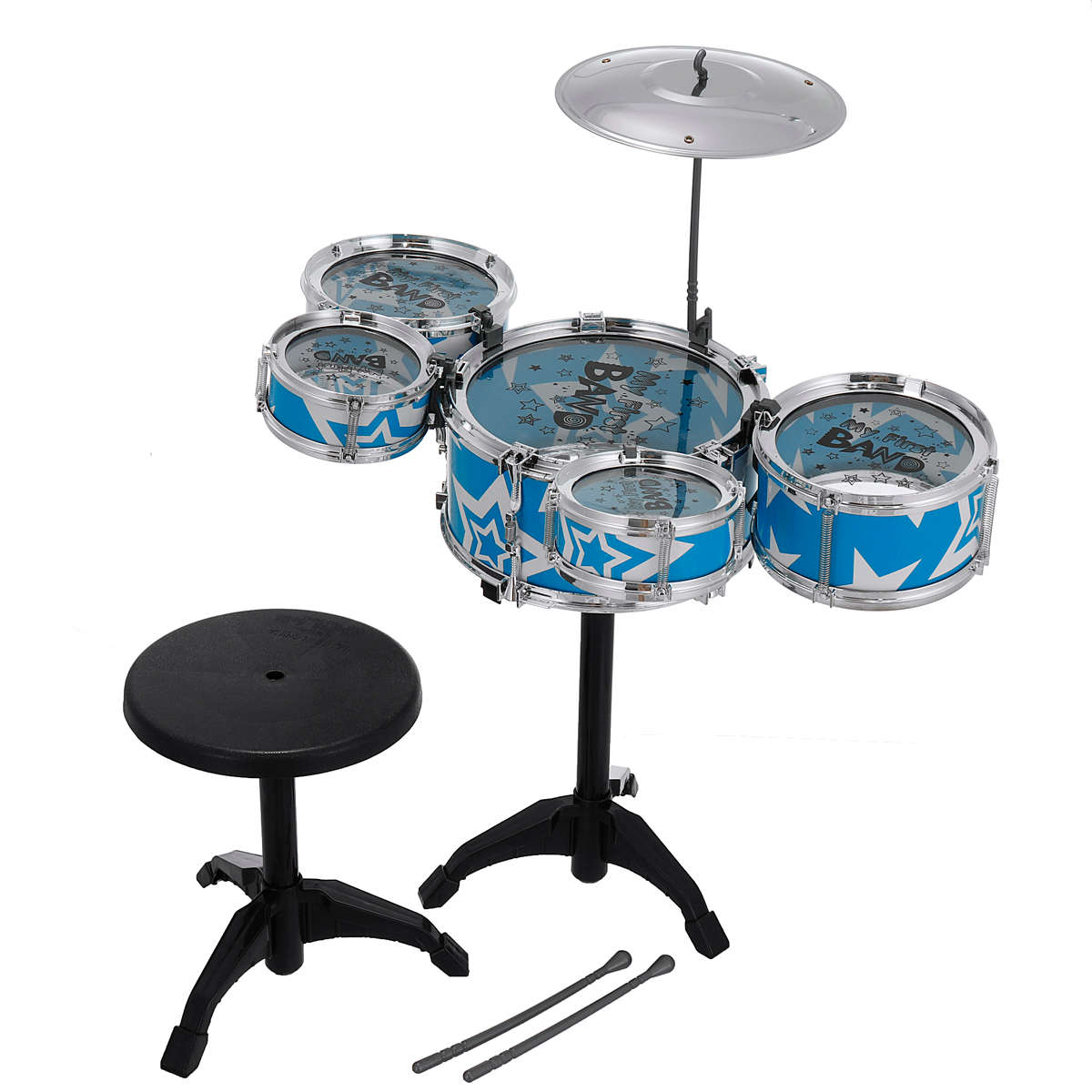 Children Toy Drum Set Junior Drums Kit Early Education Puzzle Musical Instrumen