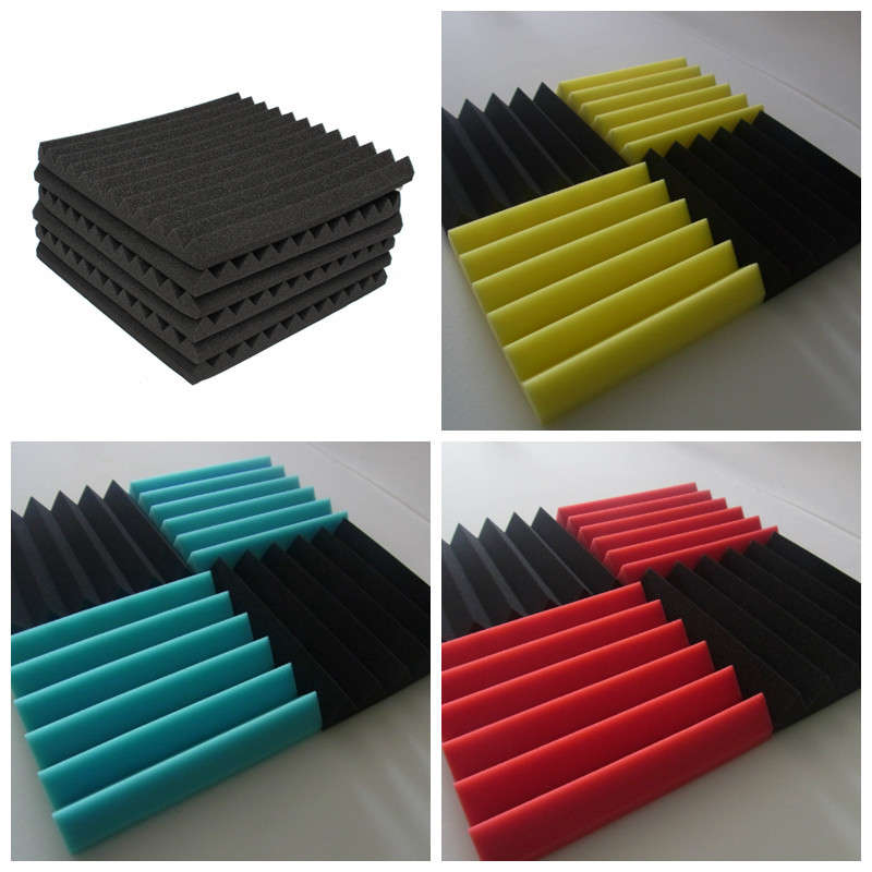 Studio Acoustic Soundproof Foam Panel Tile Sound Absorption Proofing Treatment Wedge 30x30 (Size #2)