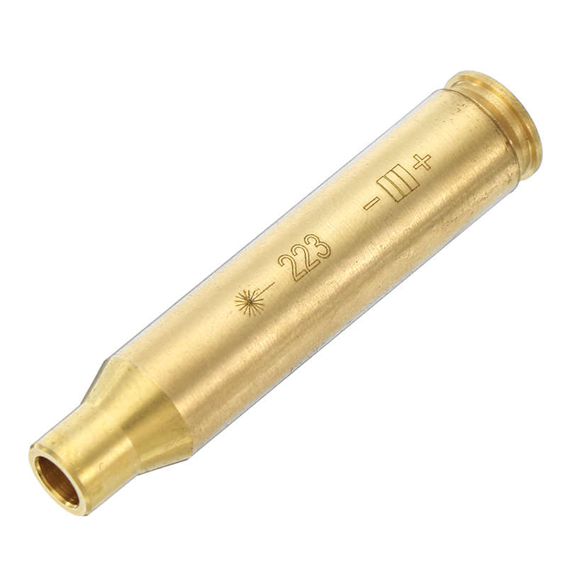 New CAL 223 REM Gauge 5.56mm Laser Bore Sighter Red Dot Sight Brass Cartridge Bore Sighter Cal