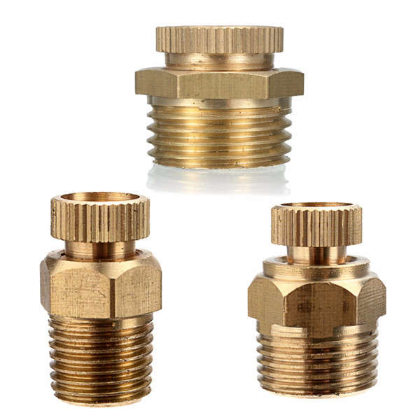 New PT 1/2 3/8 1/4 Inch Brass Drain Valve Air Compressor Male Threaded Water Drain Valve