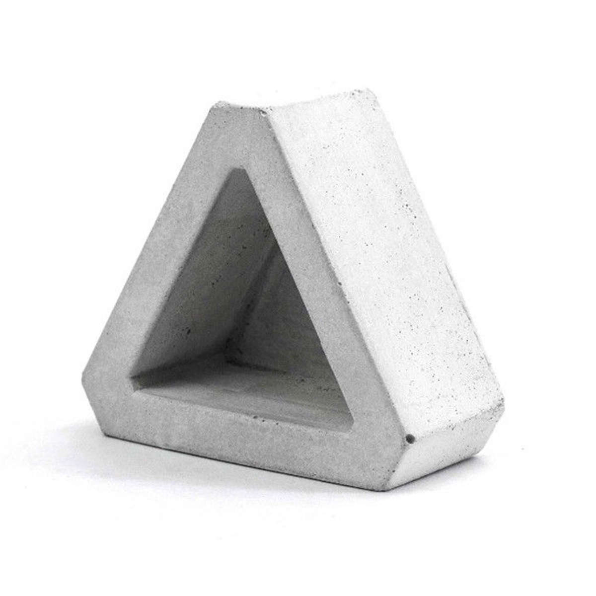 3D Flower Pot Silicone Mold Handmade Triangular Concrete Diy Succulent Plants Pot Making Mould